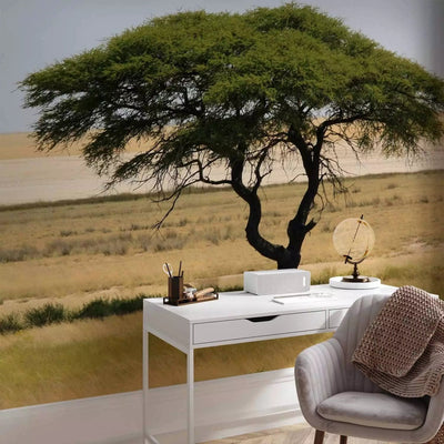 Wall Murals for a living room with savannah and Etosha National Park in Namibia G-ART