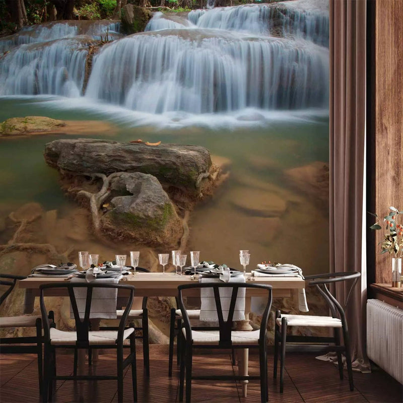 Wall Murals with a beautiful waterfall that attracts many travelers. G-ART