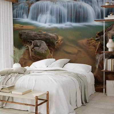 Wall Murals with a beautiful waterfall that attracts many travelers. G-ART