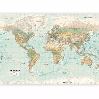 Wall Murals for the children's room with a geopolitical world map - 94305 G-ART