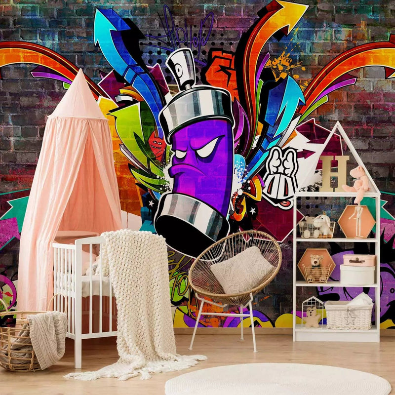 Wall Murals with graffiti for a teenager - Colorful graffiti, 94782 G-ART