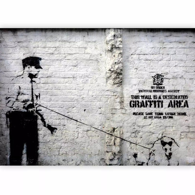 Fototapetes ar grafiti Banksy stilā - Graffiti laukums - 62288 G-ART