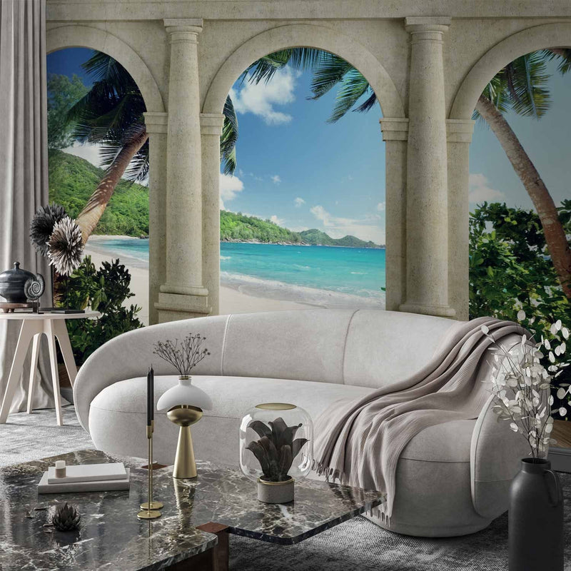 Wall Murals with nature and sea - sunny morning - 61608g -art