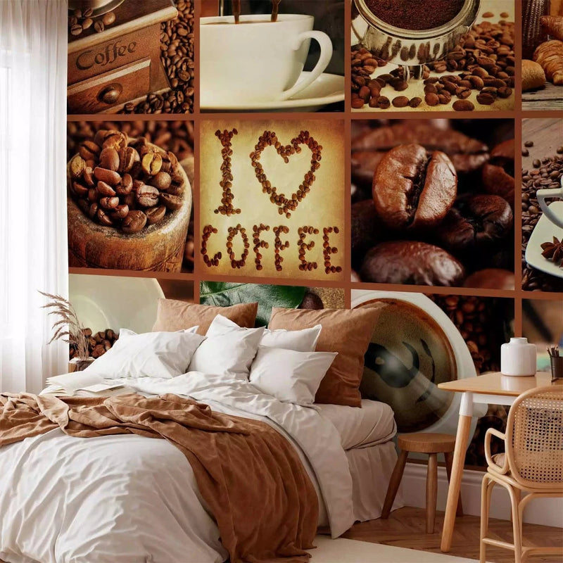 Wall Murals for the kitchen with a coffee theme - Coffee beans, 64038 G-ART