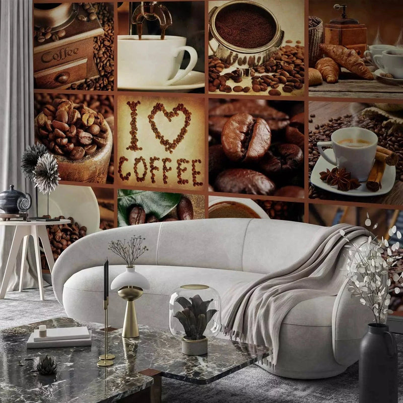 Wall Murals for the kitchen with a coffee theme - Coffee beans, 64038 G-ART