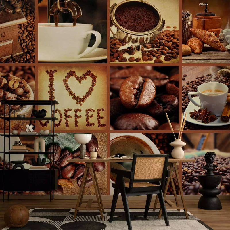 Wall Murals for the kitchen with a coffee theme - Coffee beans, 64038 G-ART