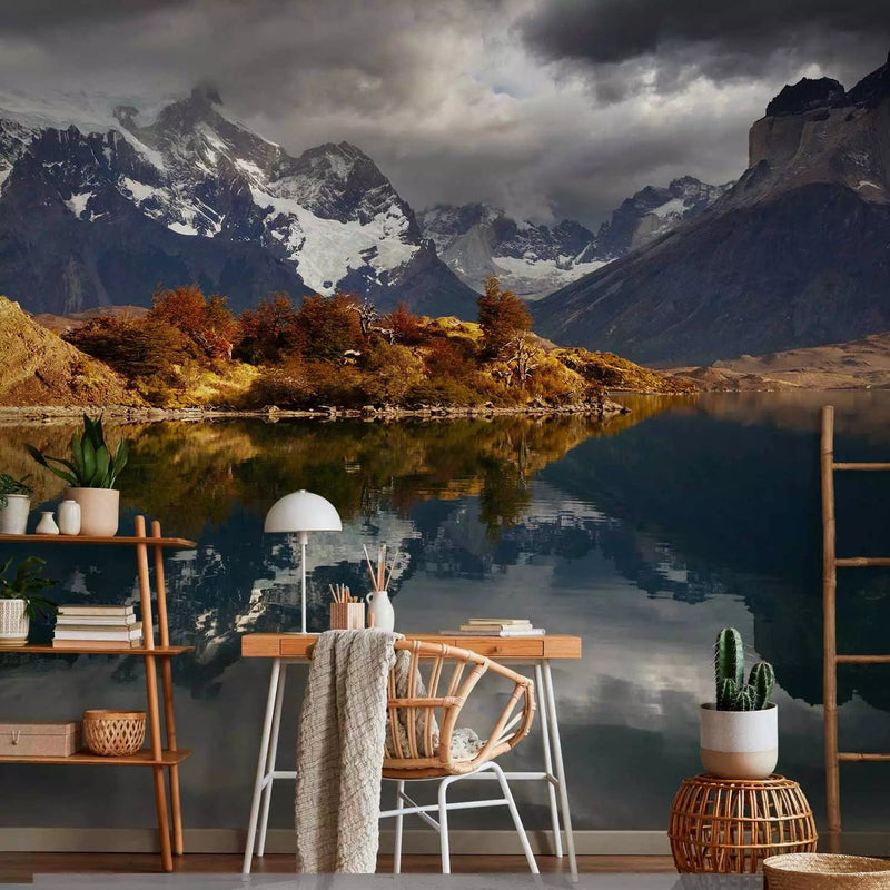 Wall Murals with mountains -G-ART