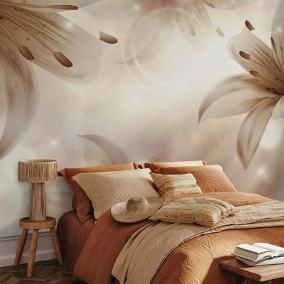 Wall Murals with Lilies - Gentle Symphony, 91182 - excellent quality G-ART