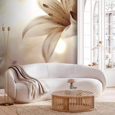 Wall Murals with Lilies - Gentle Symphony, 91182 - excellent quality G-ART