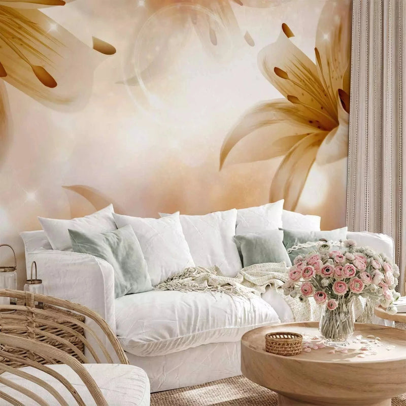 Wall Murals with lilies - Summer Queen - 91183G-ART