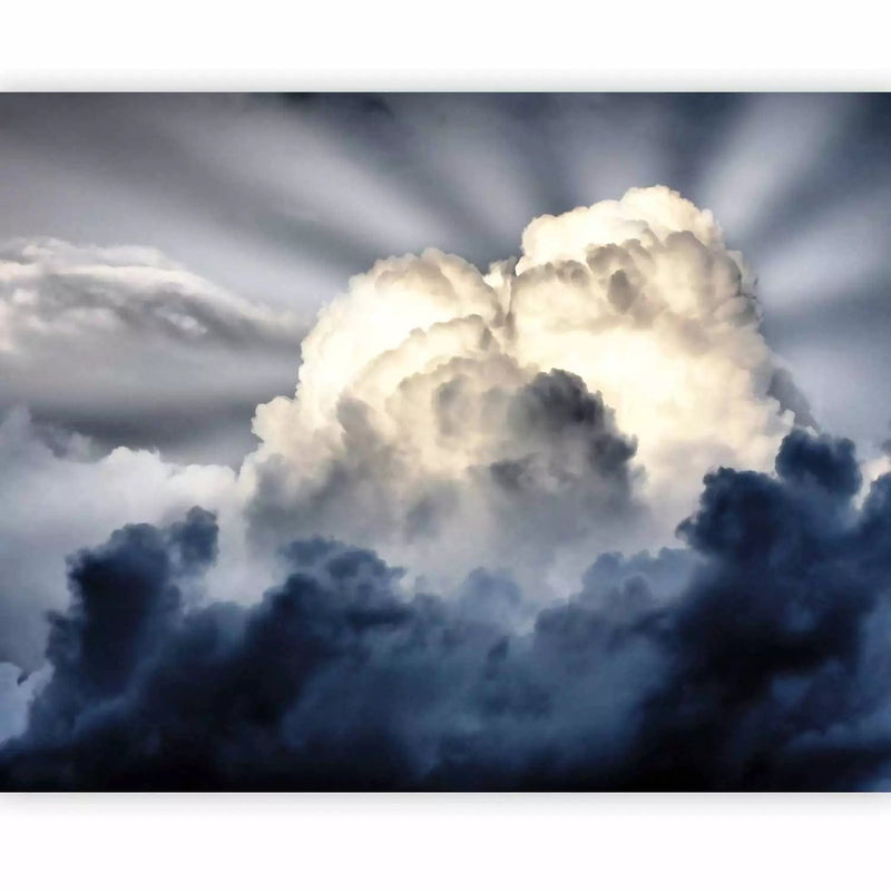 wallpaper with sun rays and clouds in the sky, 60287 G-ART