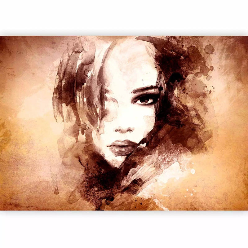 Wall Murals - watercolour portrait of a woman&