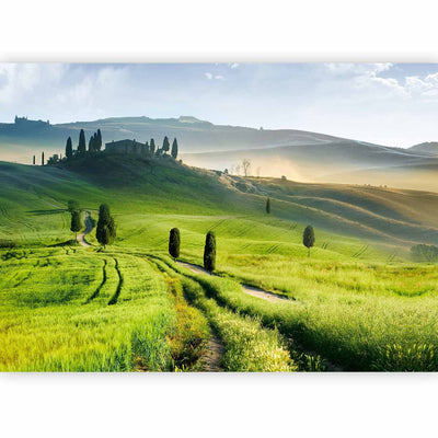 Фотообои с красивым итальянским видом - утро в сельской местности, 59848 g -art