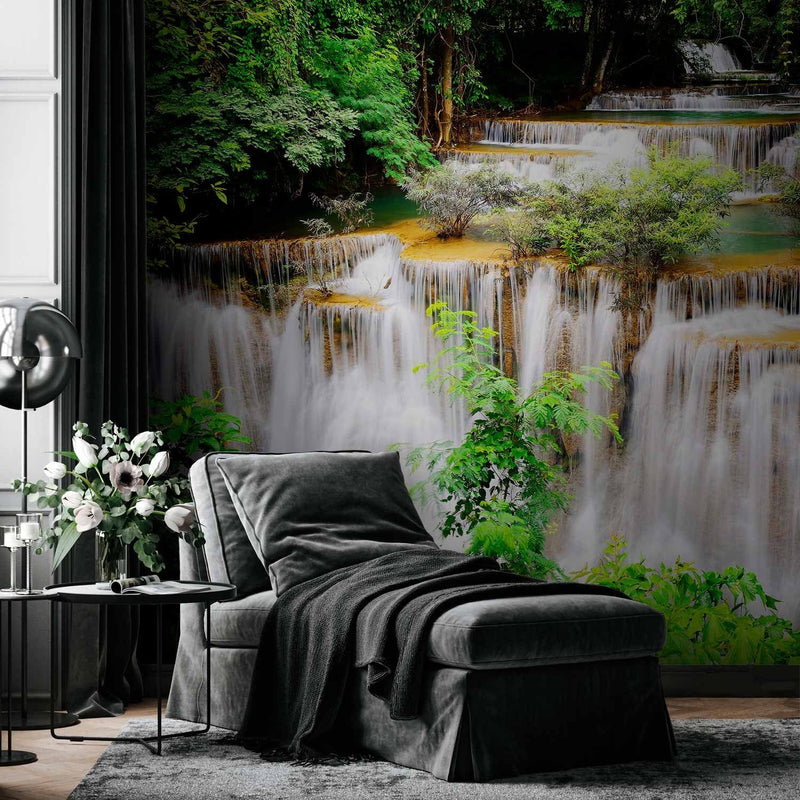 Фотообои с водопадом - природная красота - пейзаж на реке, 60030 г -арт