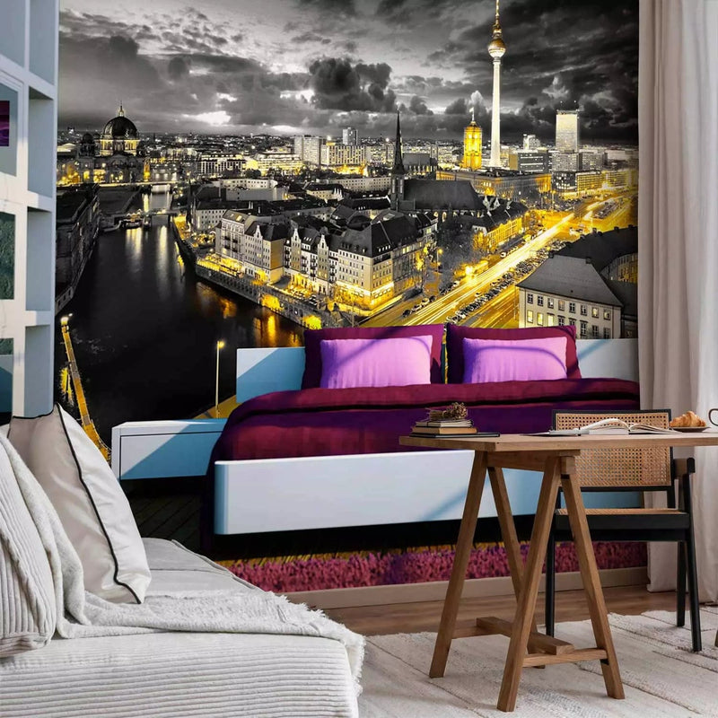 Wall Murals - Berlin Germany - Night City Architecture, 96605 G -Art