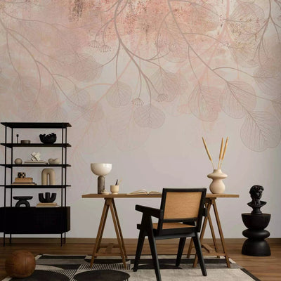 Wall Murals boho style - gold decor on cream background - 143730 G-ART