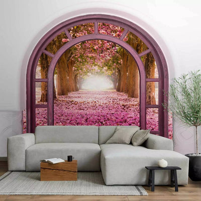 Wall Murals with 3d pattern - Door to the magical land, 63964G-ART