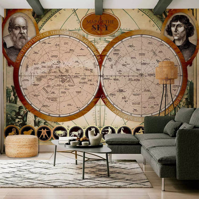 Wall Murals - constellation outlines with zodiac symbols G-ART