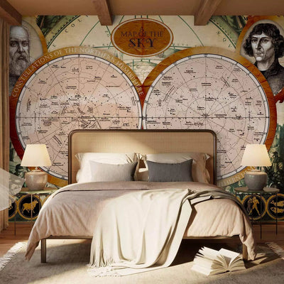 Wall Murals - constellation outlines with zodiac symbols G-ART