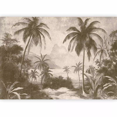 Wall Murals -mysterious tropical beach view - buy G-ART