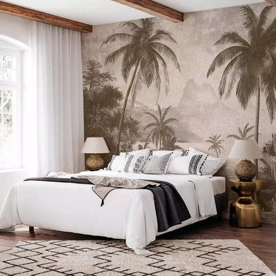 Wall Murals -mysterious tropical beach view - buy G-ART