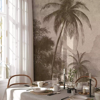 Wall Murals -mysterious tropical beach view - buy G-ART