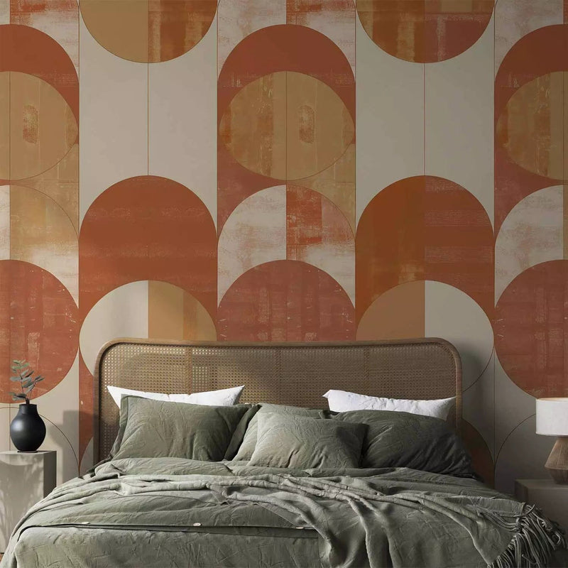 Wall Murals - Art Deco composition in terracotta, 160002 - buy at G-ART