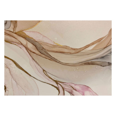 Фотообои для потолка — абстракция в пастельно-розовых и бежевых тонах, 159933 G-ART