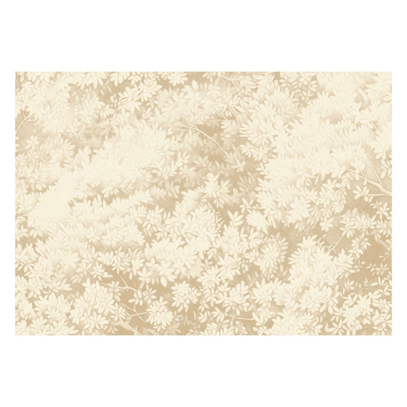 Фотообои для потолка — Изящные листья в стиле ретро в тонах сепии, 159928 G-ART