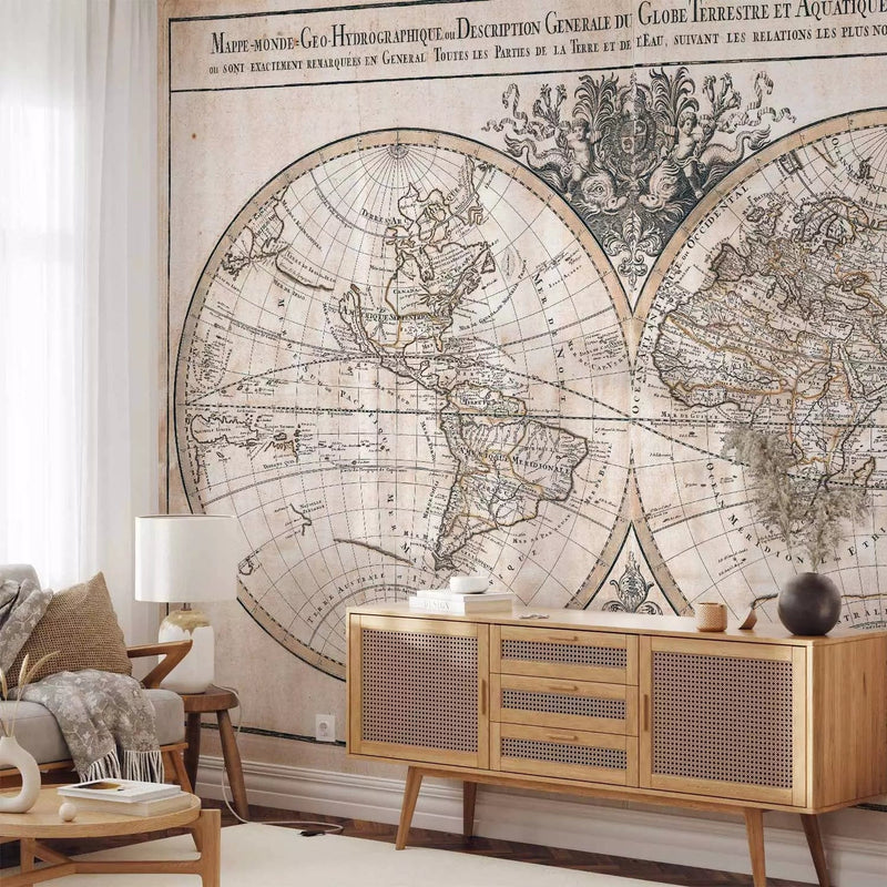 Wall Murals - Hydrographic world map - 93965 G-ART