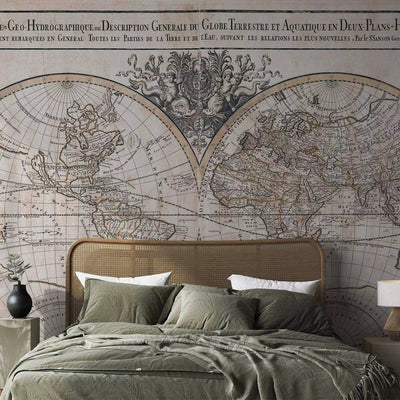 Wall Murals - Hydrographic world map - 93965 G-ART