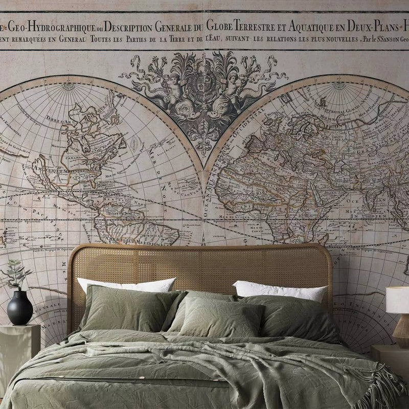 Wall Murals - Hydrographic world map - 93965 G-ART