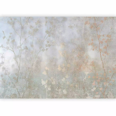 Wall Murals - Blurred branches - artistic motif of delicate golden trees G-ART