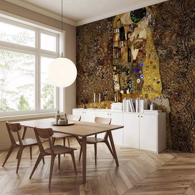 Wall Murals with a painting by Gustav Klimt in gold, 64508 G-ART