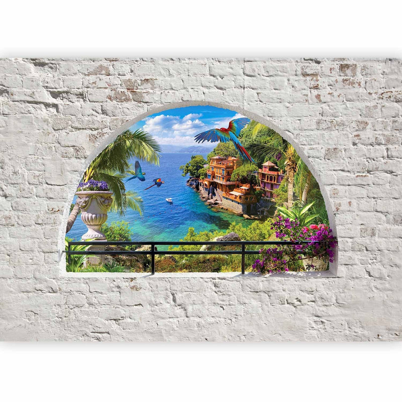 ilus Fototapeet merevaatega kaared - Window in Paradise, 92036 G-ART