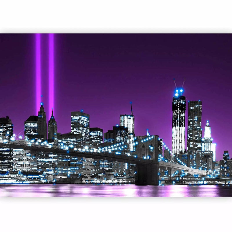 Wall Murals - Manhattan and Architecture with Brooklyn Bridge, Violated G-Art