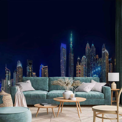 Wall Murals with night city - night in Dubai - 99036 G -art