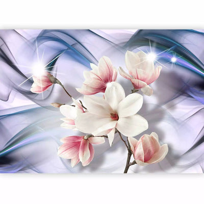 Wall Murals With magnolia flowers. In blue shades - 62465 G -art