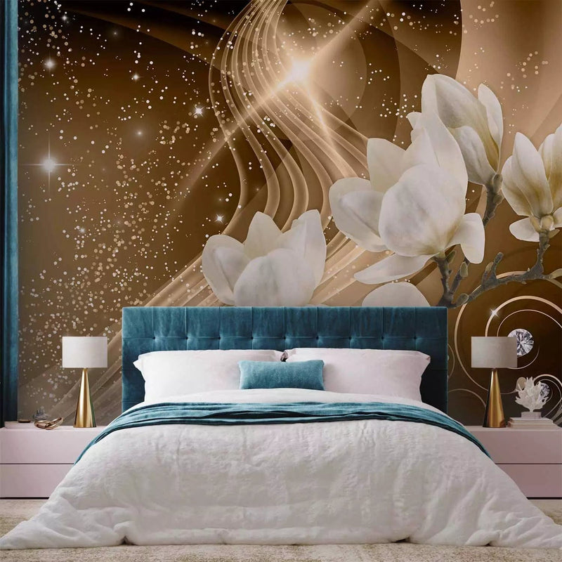 Wall Murals - Orchids on gold glitter background - 62330 - better price on G-ART