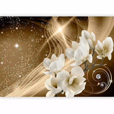 Wall Murals - Orchids on gold glitter background - 62330 - better price on G-ART