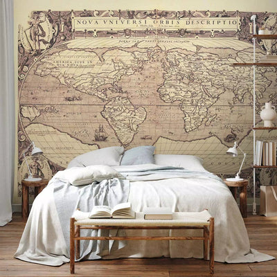 Wall Murals - World map in retro style in Latin - 93964 G-ART