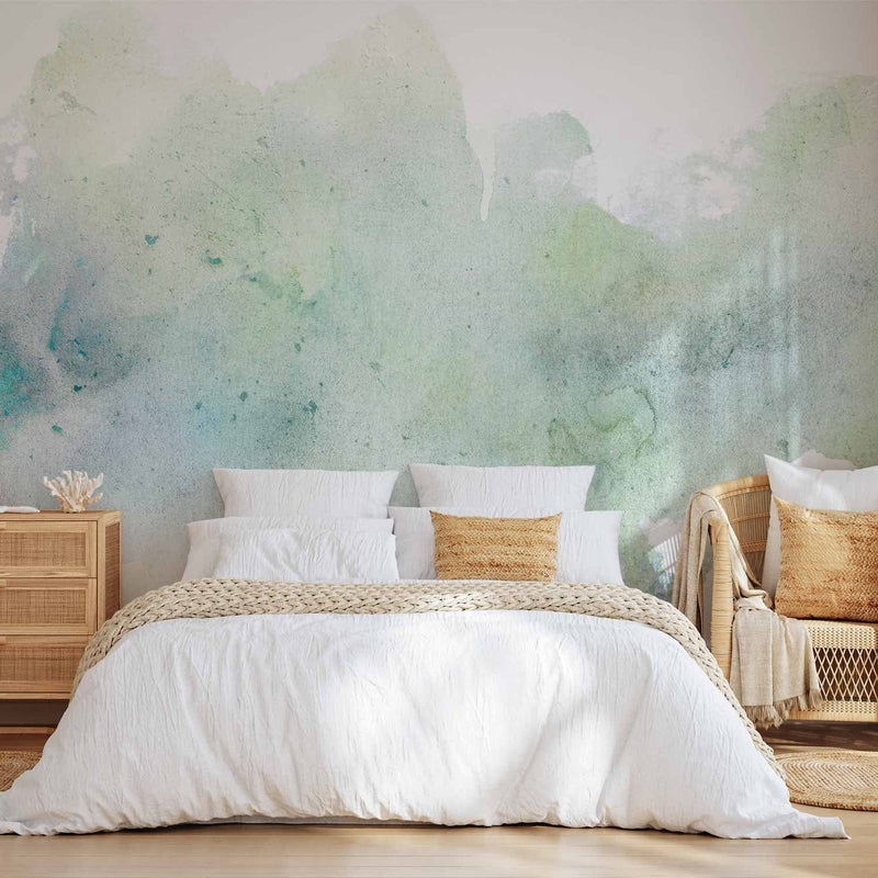 Wall Murals - Pastel -colored peppermint green abstraction - 135569 G -art