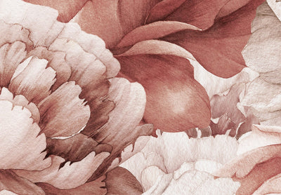 Fototapetes - Peonijas, spilgta ziedu kompozīcija rozā toņos, 143827 G-ART