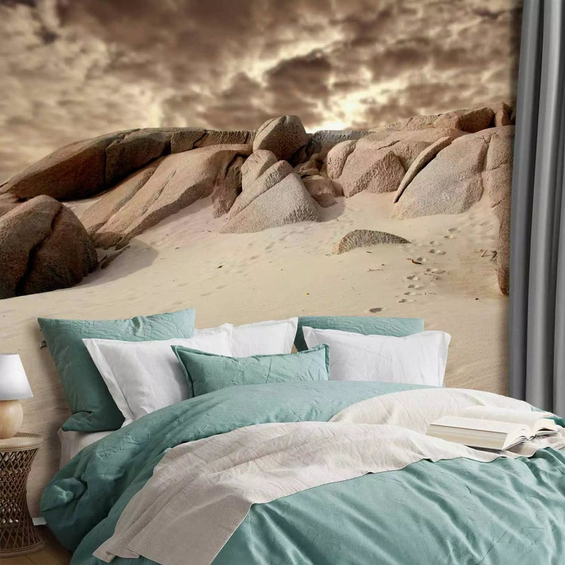 Wall Murals - Beach in sepia tones - 60284 - choose size G-ART