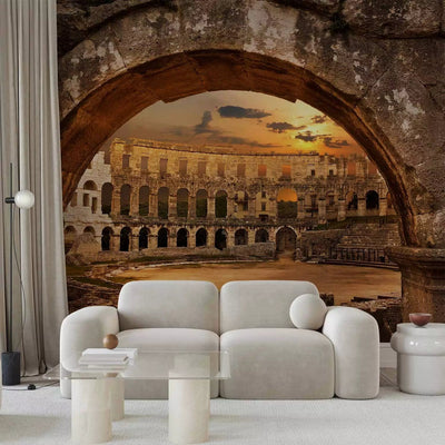 Wall Murals - Architecture - Pulse amphitheater in the background of sunset, 97529g -art