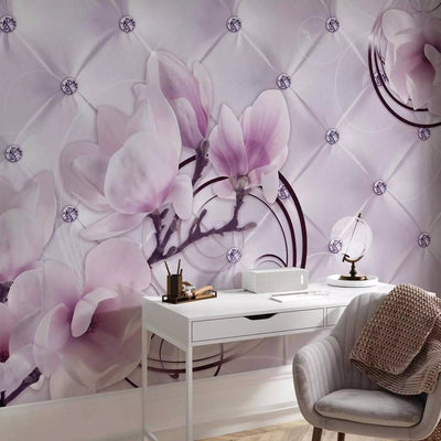 Wall Murals - Purple magnolia and gems, 64395g-art