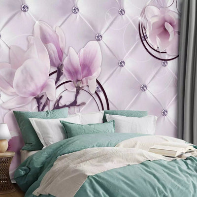 Wall Murals - Purple Magnolias and Precious Stones, 64395G-ART