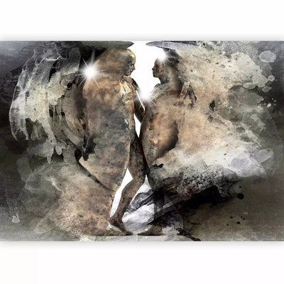 Photo wallpapers with a loved one sculpture in brown - 64580g -art