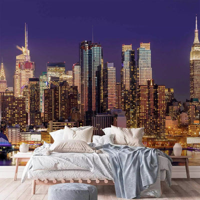 Fototapetai su naktiniu Niujorku - NYC: naktinis miestas - 90184G-ART