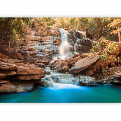 Wall Murals - landscape with exotic forest and waterfall, 92591 G-ART